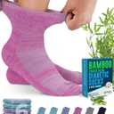 Doctor's Select Bamboo Viscose Diabetic Socks for Women & Men - 6 Pairs, Viscose Bamboo Socks Woman, Non Binding, Wide Top (Large)