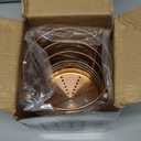 Copper Kitchen Utensil Holder for Kitchen Counter, Stainless Steel Utensil Crocks, Titanium Coating Utensil Storage Caddy Organizer, Cooking Utensil Holder, Easy Cleaning (Rose Gold/7.4''x5.2'')