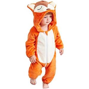 QZERPLAY Unisex Kids Baby Halloween Costumes Cartoon Outfit Hooded Homewear Size 80/66