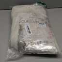 MYSKY HOME Linen Curtains for Living Room, Natural Semi Sheer Curtains & Drapes 84 inches Length 2 Panels Set Farmhouse Country Boho Style Back Tab Draperies for Sliding Glass Door, 50" Wide, Linen