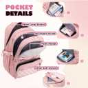Cute School Backpack for Girls Kawaii Large Bookbag Kids Teens Elementary Middle School Preppy Aesthetic Book Bag (White)