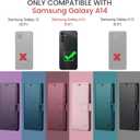 FLIPALM for Samsung Galaxy A14 5G Wallet Case with RFID Blocking Credit Card Holder, PU Leather Folio Flip Kickstand Protective Shockproof Cover Women Men for Samsung A14 Phone case(Rose Gold)