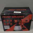 Paint Sprayer 1000W High Power Electric Spray Paint Gun with Adjustable Spray Width Knob 4 Nozzles and 3 Patterns Easy to Clean for Furniture Home Interior House Painting Red