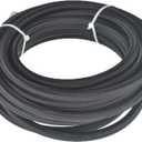 labwork 6AN Fuel Line Hose Kit Black Nylon PTFE Teflon 20 Feet Oil Line Hose with 10PCS Swivel Fuel Hose Fitting Adapter Kit