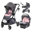 Baby Trend Passport® Switch 6-in-1 Modular Stroller Travel System with EZ-Lift Plus Infant Car Seat, Dash Pink