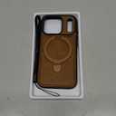 Magnetic for iPhone 17 Pro Leather Case,Invisible Stand [Compatible with Magsafe] Slim Kickstand Phone Cove for iPhone 17 Pro caseBrown