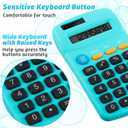 18 Pieces Bulk Pocket Size Student Function Calculator Mini Colorful Basic Solar Battery Calculator for Christmas Student School Gifts Home Office Desktop Accounting Tools