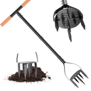 Garden Hand Tiller, 34.6 Inch Garden Claw Twist Tiller Cultivator, Garden Tools with 5.3 Inch Sharp Claw and Non-Slip Comfort Grip, Hand Tiller Garden Claw for Loosening Soil on Farms, Parks