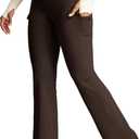 Heathyoga Cargo Pants Women Fleece Lined Leggings Waterproof Hiking Pants Women Thermal Pants Warm Wide Leg Sweatpants Winter (M)