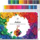 48 Colored Pencils for Adult Coloring Books + 2 Metallic Colored Pencils,Soft Core Coloring Pencil Set,Drawing Pencil for sketching & Painting,Art Supplies for Teens,Oil-Based with Sharpener (50-Color Gift Pack)