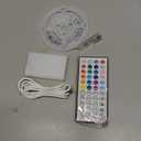 Battery Powered LED Strip Lights 13.12 ft, Battery Operated Color Changing RGB USB LED Lights with Music Sync App & Remote Control for Bedroom, TV, Party & Room Decoration