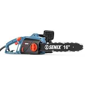 SENIX Electric Chainsaw, 16" Corded Chainsaw,12 Amp Chain Saw for Wood Cutting, Tree Trimming, Garden Tool for Pruning, Branch Cutting, Yard, Fathers Day Gift for Men,Gardener, CSE12-M