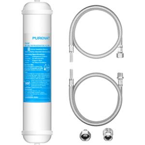 Under Sink Water Filtration System - Low Cost Replacement Water Filter for Ice Maker,Coffee Maker and Skin Care,Highly Effective Reduces Chlorine,Bad Taste&Odor,Good Choice for Home Bar and Bathroom