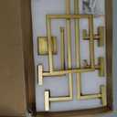 10-Piece Bathroom Hardware Accessories Set-Brushed Gold Towel Bar, Holder & Racks-SUS304 Stainless Steel-Wall Mounted,23.6-Inch