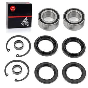 Front Wheel Bearings & Seals Compatible with Honda Foreman 400 TRX400FW Foreman 450 TRX450 S/ES/FE/FM Foreman 500 Rubicon 500 TRX500 Rincon 650 TRX650 Rincon 680 TRX680 1995-2014