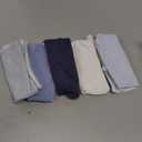 Susurration Muslin Baby Drool Bibs 6Pack Soft Triangular Adjustable Baby Bandana Bibs for Unisex Girls & Boys (Blue)