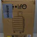 Coolife Luggage Suitcase Carry-on Spinner TSA Lock USB Port Expandable (only 28) Lightweight Hardside Luggage (Teal Blue, S(20in_carry on))