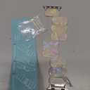 Newlibery Resin Stretchy Watch Bands Women Compatible with Apple Watch 38mm 40mm 41mm 42mm (S11/10) Tortoise Light Bracelet Beaded Elastic Strap for iWatch Series11/10/9/8/7/6/5/4/3/2/1/SE/Ultra (S) (Ivory White)