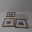 Egofine 8x10 and 5x7 Light Brown Set of 4