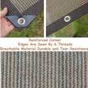 Fence Privacy Screen Balcony Sun Shade Cloth 3'3"x9'9" 80% Shade Fabric Outdoor Patio Screens Mesh Panels Apartments Railing Cover UV Protection for Backyard Garden Porch Deck