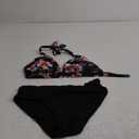 Yonique Women Two Piece Bathing Suits Push Up Bikini Set Halter Swimsuit Vintage Swimwear (X-Large, Pink Peach Blossom)