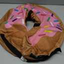 BENCMATE Inflatable Dog Cone Collar Alternative, Soft Dog Cone for Small Medium Large Dogs and Cats, Neck Recovery ECollar Donut Collar After Surgery (XLarge, Donut-Strawberry)