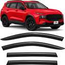 Voron Glass Tape-on Extra Durable Rain Guards for Hyundai Santa Fe 2019-2023, Window Deflectors, Vent Window Visors, 4 Pieces - 100943
