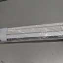 No Drill Cordless Vinyl Mini Blinds,White,43.5" W x 48" H