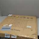 Extra Wide Baby Gate with Door 53.4-62 Inch Pressure Mounted, Auto Close Child Baby Gates for Doorways No Drill, Walk Through Dog Gate Indoor for The House, White