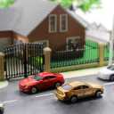 10Pieces HO Scale Model Vehicle Car 1:87 Architecture Model Train