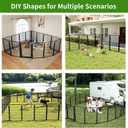Dog Playpens with Low Threshold Gate, 40 Inch 8 Panels Heavy Duty Outdoor Dog Play Pen, RV Camping Yard Indoor Puppy Playpen Portable Pet Pen Fence for Large/Medium/Small Dogs