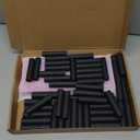 50 Pcs Paperboard Lip Balm Tubes with Filling Tray and Spatula Set 0.176 Oz/5g Black Empty Cardboard Lipstick Tubes for Lip Gloss Container DIY for Lipstick Gloss Deodorant Solid Perfume