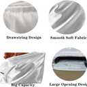 YVPSI Dust Bags for Handbags, Purses Dust Cover Bag for Shoes Boots Cloth Luggage, Silk Dustproof Drawstring Bag Travel Storage Pouch for Handbags Purse Shoes, 6 Pack