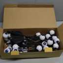 2 PACK Scary Eyeballs Solar Garden Light Halloween Decorations Outdoor, Swaying Firefly with 12LED Purple Spooky Eyes Lights-Waterproof Ornaments Solar Halloween Lights for Lawn, Patio, Party Decor