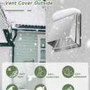 Upgraded 4" Stainless Steel 304 Dryer Vent Cover Outdoor - Rubber Cushioned Non-Return Flap (Noise Reduction) Air Vent with Built-in Fly Screen & 6 Screws for Bathroom Exhaust Vent Office Home