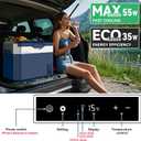 Megiu Car Fridge Portable 12V Refrigerator 32 Quart 12 Volt Freezer Compressor Cooler 12V/24V DC 110240 V AC for Truck Van RV Camper SUV and Home Use