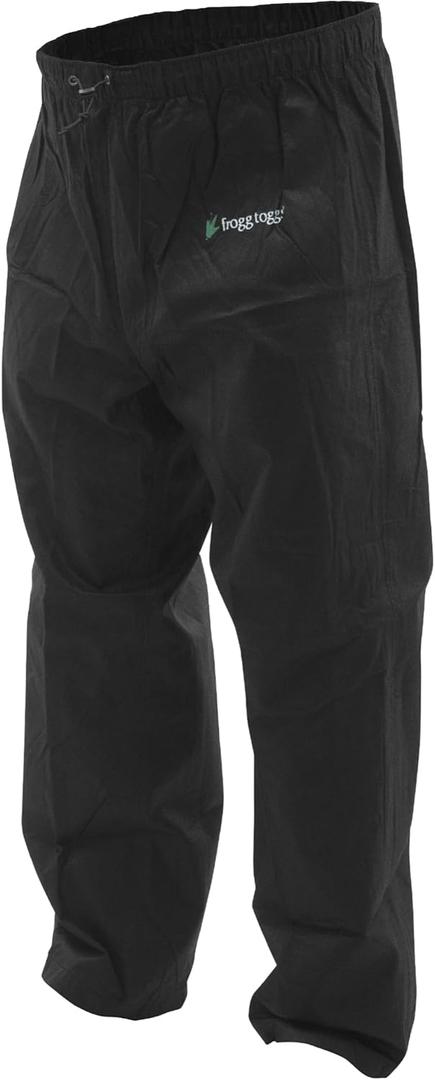 FROGG TOGGS Men's Classic Pro Action Waterproof Breathable Rain Pant (XX-Large, Black)