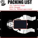 Batting Cage Backstop with Strike Zone Heavy Duty PVC Coated Oxford Fabric Vinyl Baseball Backstops with Catcher Softball Pitcher Training Equipment Aid