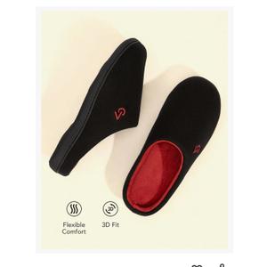 VeraCosy Men's Two-Tone Memory Foam House Slippers Indoor Outdoor Durable Rubber Sole Size 11-12