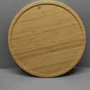 YBM Home Bamboo Wooden Non-Skid Lazy Susan Turntable Fully Rotating Pantry Cabinet (20")