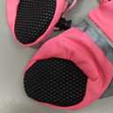 YAODHAOD Dog Shoes for Small Dogs, Puppy Dog Boots & Paw Protector for Winter Snowy Days, Anti-Slip Sole Dog Booties for Indoor Hardwood Floor 4PCS (Pink, Size: 2)