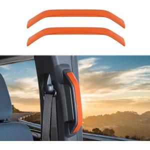 RAZPOY B-Pillar Handle Grab Panel Trim Cover Compatible with 2021-2023 Ford Bronco Interior Accessories 4-Door, Orange