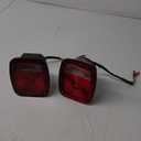 2PC Universal Combination Signal Tail Light Truck Lite Red/clear DOT HTL-T101