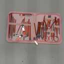 Manicure Set 30 in 1 Nail Clipper set, REDFLOW nail clippers, fingernail & toenail clippers, Manicure Tools, pedicure tools, Suitable for Travel Manicure Kit, Nail Set Kit With Everything Profe (Pink)