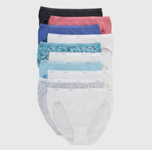 Hanes Breathable Cotton 10 Tagless Briefs Size 9