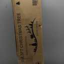 6 FT Pre-lit Christmas Tree, Artificial Pine Spruce Christmas Tree 980 PVC Branch Tips 300 Warm White Lights, Easy Assembly with Metal Stand and Hinged Branches Decoration