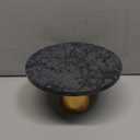 7.8" Round Grey Natural Marble Cake Stand Dessert Counter Cake Plate Restaurant Food Plating Bedroom Desktop Jewelry Tray Ornament Storage Rack - Ideal for Birthday Parties, Showers, Weddings
