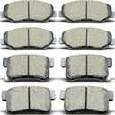 8PCS Ceramic Front Rear Brake Pads Replacement Kit Fits 2005 2006 2012 2013 2014 For Honda CR-V(D914 D1086)