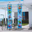 2Pcs Spider and His Friends Birthday party Porch Sign Door Hanging Banner Birthday Party Supplies for Wall Decorations