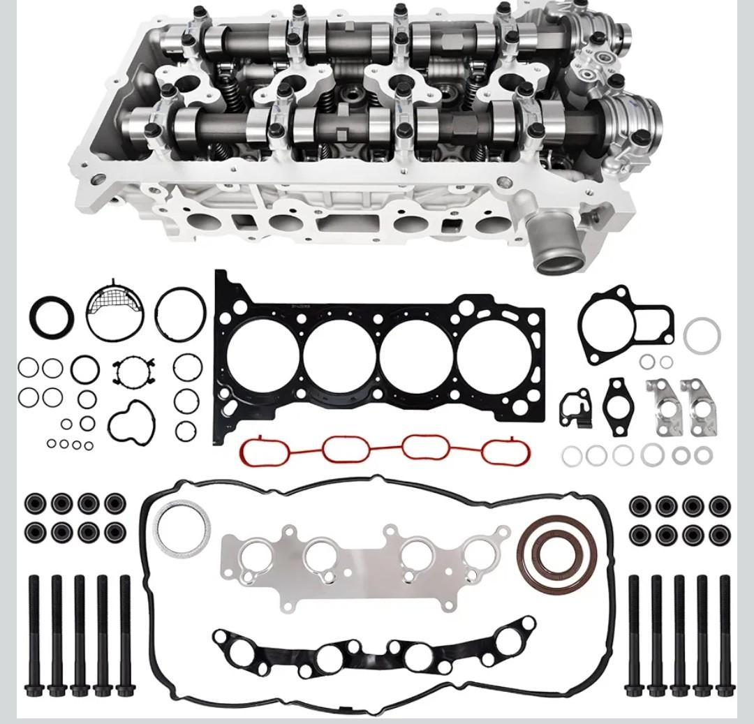 Engine Cylinder Head Kit & Head Gasket Set with Bolts - Compatible with Toyota Tacoma Hilux 4Runner 2.7L 2TR-FE (2005-2022) - Replaces OEM 11101-0C040, HS26357PT, ES72182